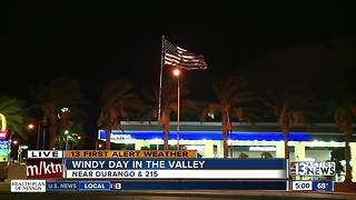 Windy day ahead for Las Vegas valley
