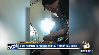 Kind moment captured on San Diego flight