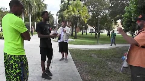 College Campus Open Air Preaching | Florida Atlantic University | Street Preacher Kerrigan Skelly