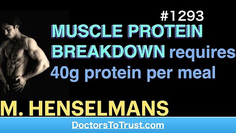 MENNO HENSELMANS 2 | MUSCLE PROTEIN BREAKDOWN requires 40g + per meal