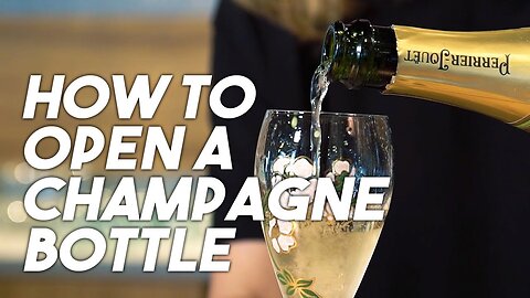 How To Open A Champagne Bottle With A Saber/Knife