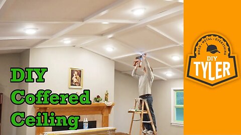 DIY Coffered Ceiling