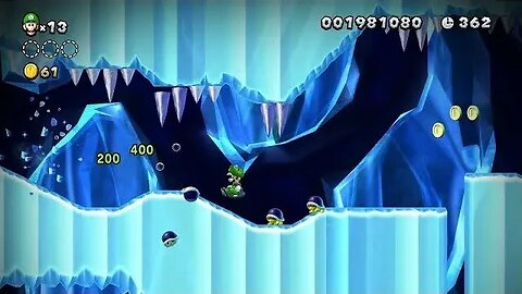 New Super Mario Bros. U Deluxe | Episode 41 - Frosted Glacier-5 Icicle Caverns