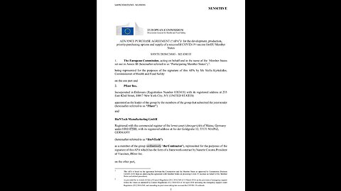 A Contract Between the European Commission And Pfizer on COVID-19