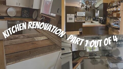 Kitchen Renovation Part 1 | REPAINTING CABINETS & REMOVING TILE