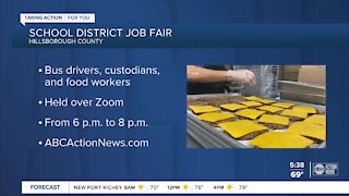 Hillsborough County Schools looking for bus drivers, custodians, food service workers at job fair