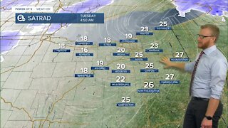 Heavy snow moves out, cleanup begins for Tuesday's commute
