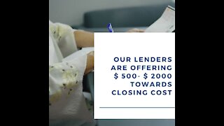 Our Lenders Are Offering $500- $2000 Towards Closing Cost! Silenzi Financial Services