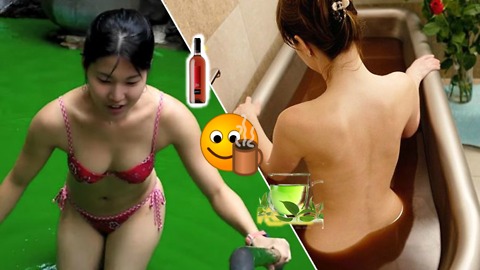 Crazy japanese baths: WINE, GREEN TEA, and COFFEE!!