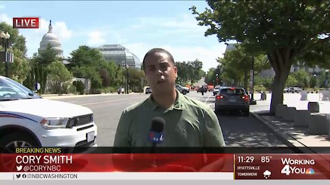 Deranged NBC4 BLM reporter Cory Smith connects the Capitol Hill suspicious package to Trump