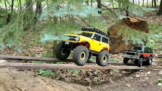 79 & 2021 Ford Bronco Traxxas Trx-4 on the Ultimate Forest Trail Challenge Course