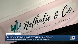 Burglars damage store in Phoenix