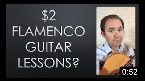 How to get Flamenco guitar lessons for $2! What?