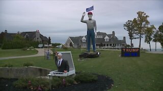 A yard display in Rocky River is causing quite the commotion