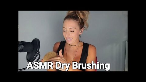 ASMR Dry Brushing Skin