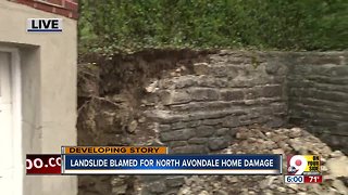 Landslide damaging North Avondale homes