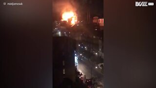 Les flammes emportent la célèbre salle KOKO à Camden