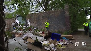 DPW cleans up city owned lot in West Baltimore