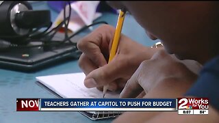 Teachers push for funding at the capitol