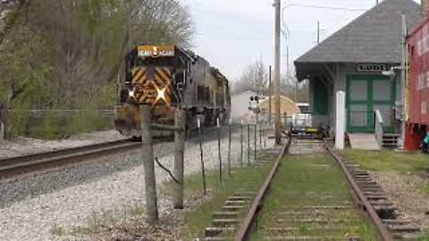 Wheeling & Lake Erie Mixed Freight Train from Lodi, Ohio April 30, 2022