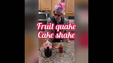 Mountain Dew Fruit Quake! The Fruit Cake Quake Shake Challenge Part 2! #fruitcake #shorts