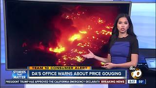 DA's office warns of price gouging following SoCal fires