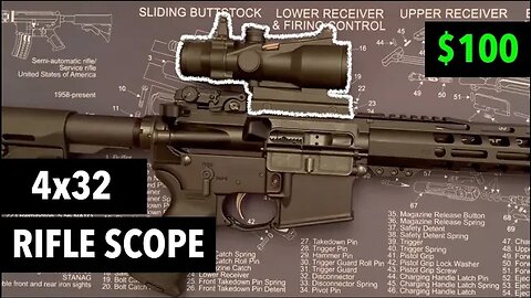 4x32 Tactical Rifle Scope by TuFok $100