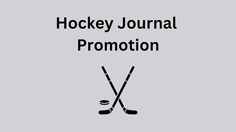 My Hockey Journal