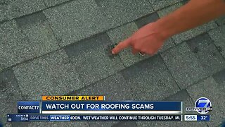 Watch out for roofing scams