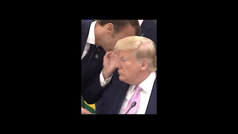 World leaders interact with Trump