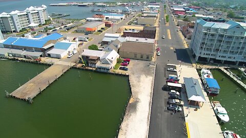 Crisfield Maryland (Somers Cove and Marina Aerial )