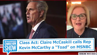 Class Act: Claire McCaskill calls Rep Kevin McCarthy a “Toad” on MSNBC
