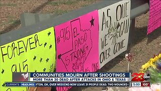 Communities mourn after two mass shootings