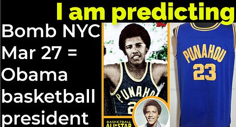 I am predicting: Dirty bomb in NYC on March 27 = Obama basketball president prophecy