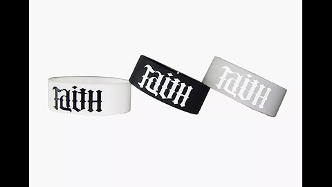 "Hope" & "Faith" Ambigram Silicone Bracelets