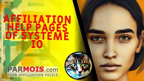 Affiliation Help Pages of Systeme io