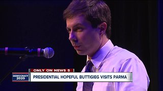 Democratic Presidential hopeful, South Bend Mayor Pete Buttigieg, takes his message to Cuyahoga County