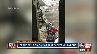One dead, six injured after crane collapses in Dallas thunderstorms