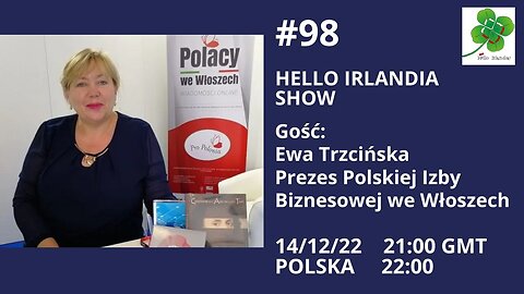 🎙Hello Irlandia Show # 98 z Ewą Trzcińską o sytuacji we Włoszech☘️