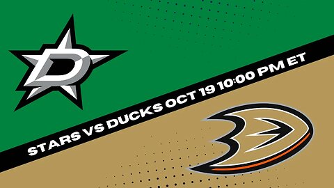Stars vs Ducks Prediction, Pick and Odds | NHL Hockey Pick for 10/19