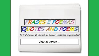 Notícias engraçadas: Jogo de cartas... [Frases e Poemas]