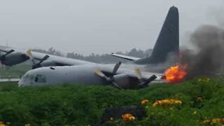 Avião incendeia-se ao aterrar na República Democrática do Congo