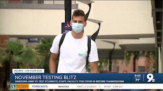 UArizona prepares for November testing blitz starting this week