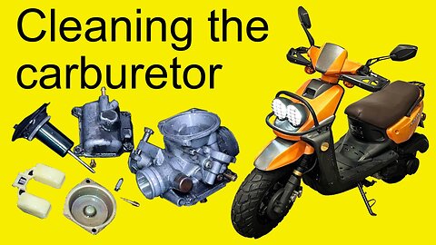 Cleaning the carburetor in a 150cc GY6 Chinese scooter