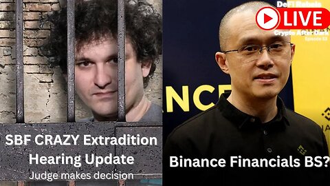 SBF Extradition Update | Binance Financials Hidden? Black Box? | Bitcoin Price Update, News & TA