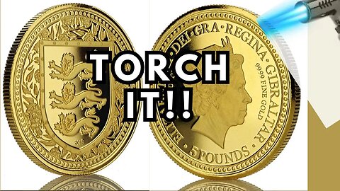 🔥 Removing Tarnish on a Gold Coin with a Torch!