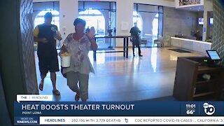 Heat boosts theater turnout