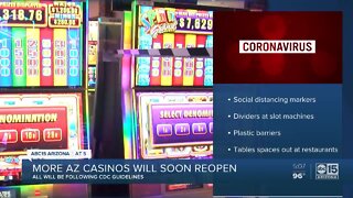 More Arizona casinos will reopen soon