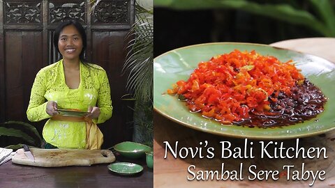 How to Make Sambal Sere Tabye (Fried chili with shrimp paste sambal)