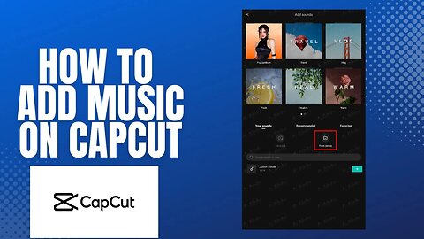 How to add music on capcut?